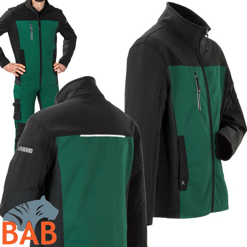 Planam norit 6504 Herrenhybridjacke grün-schwarz Herrengrösse