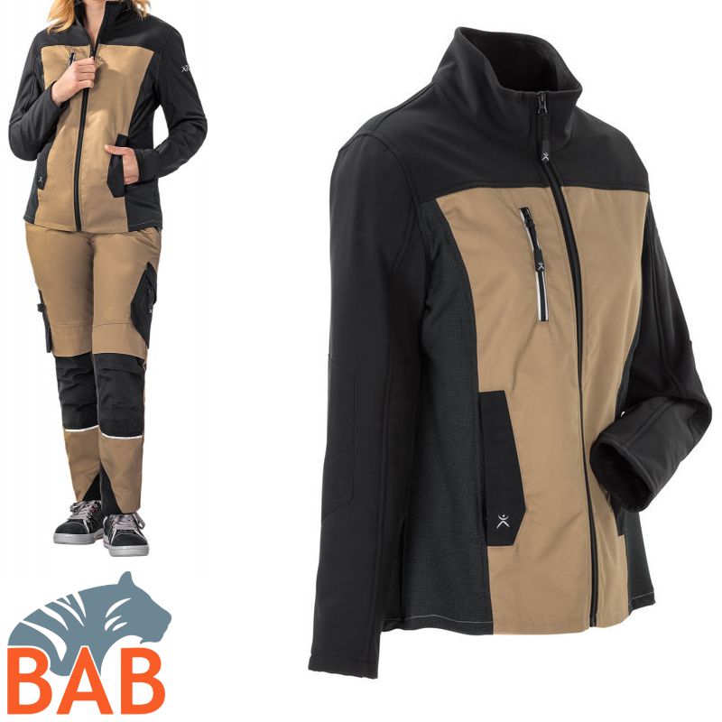 Planam Norit 6513 Hybridjacke sand-schwarz Damengrösse