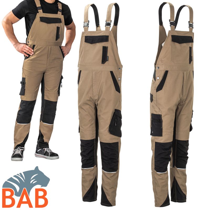 Planam Norit 6523 Latzhose sand-Herrengrösse