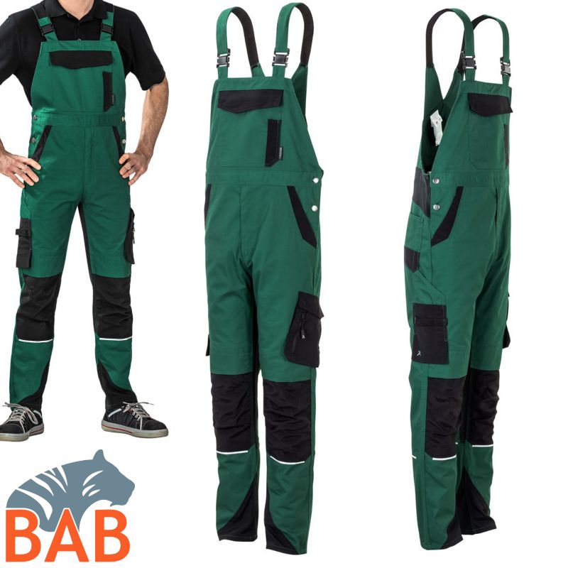 Planam Norit 6524 Latzhose, grün Herrengrösse