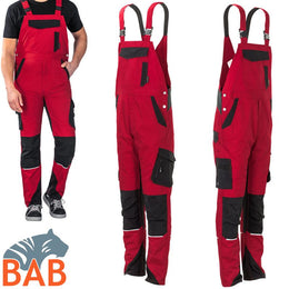 Planam Norit 6527 Latzhose rot-Herrengrösse