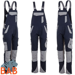 Planam Norit 6539 Latzhose Damen schwarzblau-zink Damengrösse