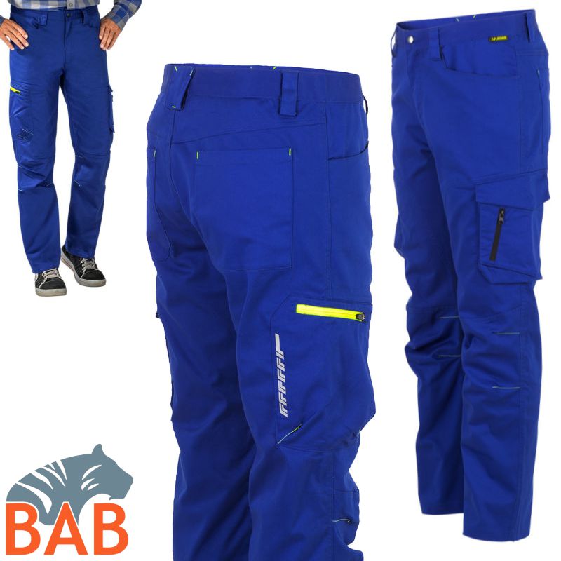 Planam Stretchline 6613 Bundhose kornblau zwei-Wege-Stretch-Herrengrösse