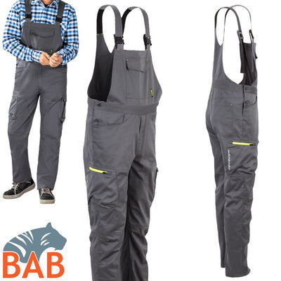 Planam Stretchline 6621 Latzhose zwei-Wege-Stretch-anthrazit-Herrengrösse