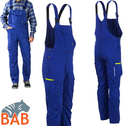 Planam Stretchline 6623 Latzhose zwei-Wege-Stretch-kornblau-Herrengrösse