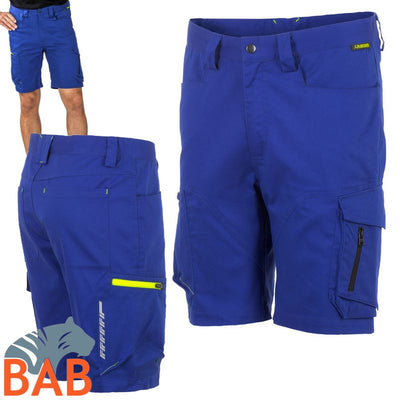 Planam Stretchline 6643 Shorts- zwei-Wege-Stretch-kornblau-unisex