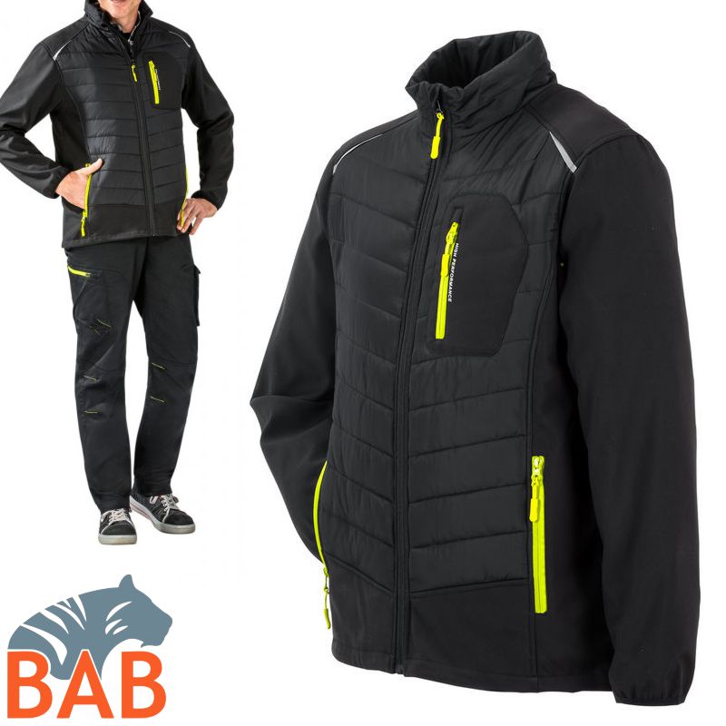 Planam Stretchline 6680  WINTERJACKE-schwarz -unisex