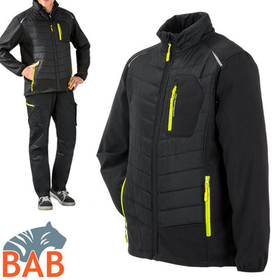 Planam Stretchline 6680  WINTERJACKE-schwarz -unisex