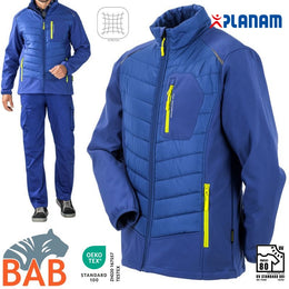 Planam Stretchline 6683  WINTERJACKE-kornblau -unisex