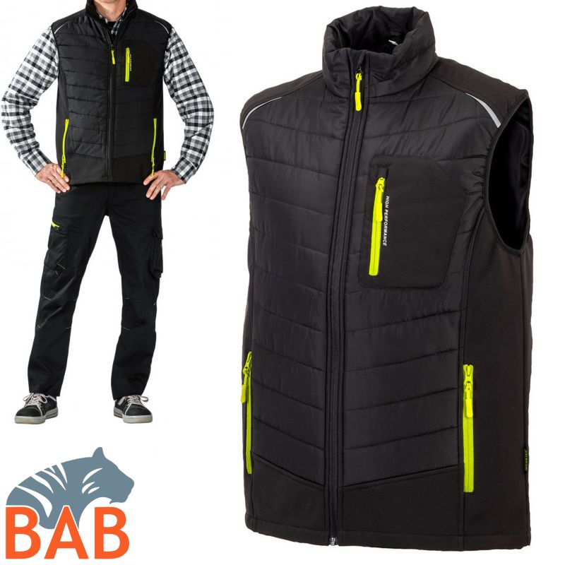 Planam Stretchline 6690  Winterweste-schwarz -unisex
