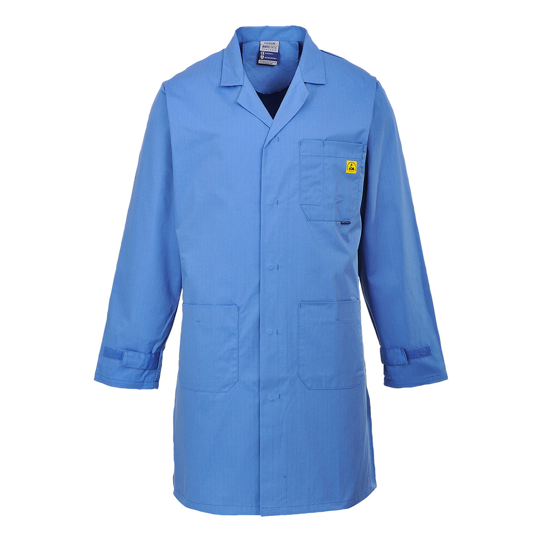 PW-AS10 Antistatischer ESD Kittel blau