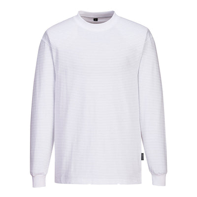 PW-AS22 Antistatisches ESD Langarm-Shirt weiß