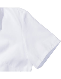 Russel Einzelteile Z-963F Damen-Bluse Herringbone kurzarm hellblau Gr.M, L